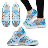 Cats Playing With Butterflies Sneakers Shoes For Women, Shoes For Men Sneaker Custom Shoes