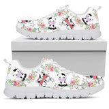 Cow Flowers Sneakers Shoes For Women, Shoes For Men Sneaker Custom Shoes