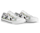 Cow Flower Low Top Shoes For Women, Shoes For Men Custom Shoes