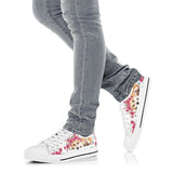 Corgi Flower And Butterfly Low Top Shoes For Women, Shoes For Men Custom Shoes