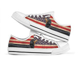 America Dachshund Low Top Shoes For Women, Shoes For Men Custom Shoes
