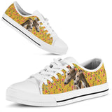 Greyhound Yellow Low Top Shoes For Women, Shoes For Men Custom Shoes