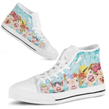 Pig Friend High Top Shoes For Women, Shoes For Men Custom Shoes