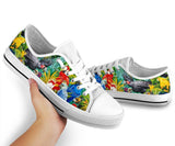 Parrot Nature Low Top Shoes For Women, Shoes For Men Custom Shoes
