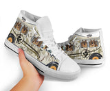 German Shepherd Driving High Top Shoes For Women, Shoes For Men Custom Shoes