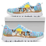 Chihuahua In Spring Time Petal Sneakers Shoes For Women, Shoes For Men Sneaker Custom Shoes