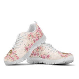 Cute Cat Flower Sneakers Shoes For Women, Shoes For Men Sneaker Custom Shoes