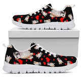 Bulldog Heart Sneakers Shoes For Women, Shoes For Men Sneaker Custom Shoes