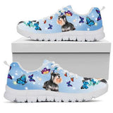 Schnauzers Butterfly Sneakers Shoes For Women, Shoes For Men Sneaker Custom Shoes