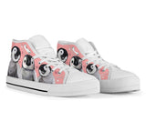 Penguin Cute High Top Shoes For Women, Shoes For Men Custom Shoes