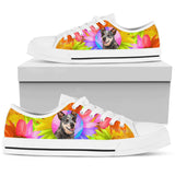 Heeler Flowers Low Top Shoes For Women, Shoes For Men Custom Shoes
