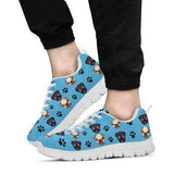 Pug Cartoon Sneakers Shoes For Women, Shoes For Men Sneaker Custom Shoes