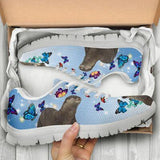 Otters Butterfly Sneakers Shoes For Women, Shoes For Men Sneaker Custom Shoes