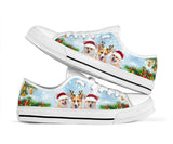 Corgi Lovely Christmas Low Top Shoes For Women, Shoes For Men Custom Shoes