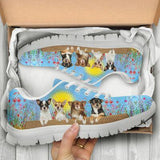 Chihuahua In Spring Time Petal Sneakers Shoes For Women, Shoes For Men Sneaker Custom Shoes