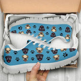 Pug Cartoon Sneakers Shoes For Women, Shoes For Men Sneaker Custom Shoes