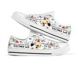 Cow Become We Low Top Shoes For Women, Shoes For Men Custom Shoes