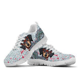 Dachshund Flower Petal Sneakers Shoes For Women, Shoes For Men Sneaker Custom Shoes