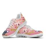 Boston Terrier Flower Sneakers Shoes For Women, Shoes For Men Sneaker Custom Shoes