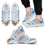 Golden Retriever Sneakers Shoes For Women, Shoes For Men Sneaker Custom Shoes