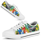 Parrot Nature Low Top Shoes For Women, Shoes For Men Custom Shoes