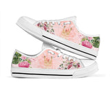 Giraffe Flower Low Top Shoes For Women, Shoes For Men Custom Shoes