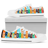 Pug Crazy Lady Low Top Shoes For Women, Shoes For Men Custom Shoes