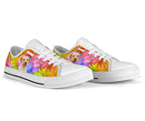 Labrador Retriever Flowers Low Top Shoes For Women, Shoes For Men Custom Shoes