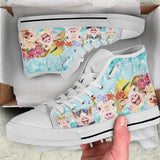 Pig Friend High Top Shoes For Women, Shoes For Men Custom Shoes