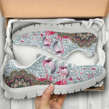 Flamingo Flower Petal Sneakers Shoes For Women, Shoes For Men Sneaker Custom Shoes