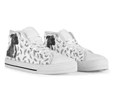 Boxer Feather High Top Shoes For Women, Shoes For Men Custom Shoes