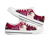 I Love Bulldogs Low Top Shoes For Women, Shoes For Men Custom Shoes