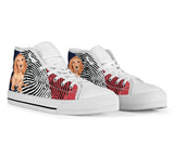 Dachshund Red White And Blue High Top Shoes For Women, Shoes For Men Custom Shoes