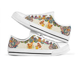 Chickens Flower Low Top Shoes For Women, Shoes For Men Custom Shoes