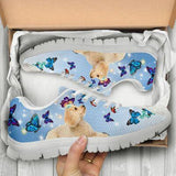 Poodle Butterfly Sneakers Shoes For Women, Shoes For Men Sneaker Custom Shoes