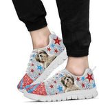 Shih Tzu Circle Sneakers Shoes For Women, Shoes For Men Sneaker Custom Shoes