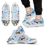 Beagle Butterfly Sneakers Shoes For Women, Shoes For Men Sneaker Custom Shoes