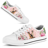 German Shepherd Flower Low Top Shoes For Women, Shoes For Men Custom Shoes