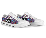 Panda Flowers Butterfly Low Top Shoes For Women, Shoes For Men Custom Shoes