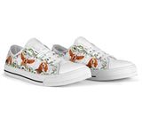 Dachshund Flower Low Top Shoes For Women, Shoes For Men Custom Shoes