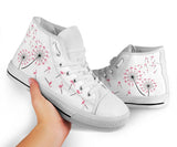 Flamingo Flower High Top Shoes For Women, Shoes For Men Custom Shoes