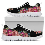 Pig Flower Sneakers Shoes For Women, Shoes For Men Sneaker Custom Shoes