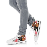 Dachshund Rose High Top Shoes For Women, Shoes For Men Custom Shoes