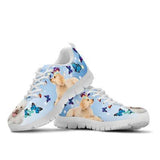 Poodle Butterfly Sneakers Shoes For Women, Shoes For Men Sneaker Custom Shoes