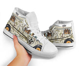 German Shepherd Camper High Top Shoes For Women, Shoes For Men Custom Shoes