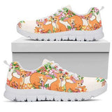 Chihuahua Cute Flower Sneakers Shoes For Women, Shoes For Men Sneaker Custom Shoes