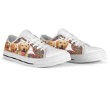 The Ancient Golden Retriever Low Top Shoes For Women, Shoes For Men Custom Shoes