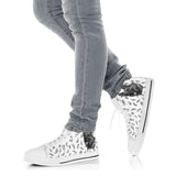 German Shepherd Feather High Top Shoes For Women, Shoes For Men Custom Shoes
