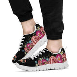 Pig Flower Sneakers Shoes For Women, Shoes For Men Sneaker Custom Shoes