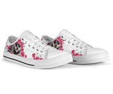 Heeler Flower And Butterfly Low Top Shoes For Women, Shoes For Men Custom Shoes